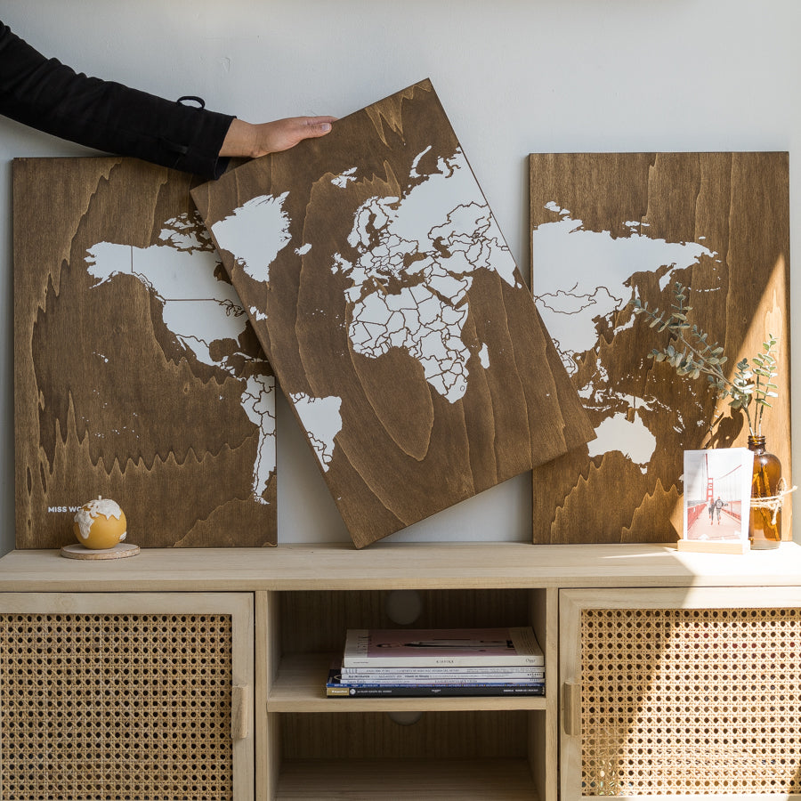Decorative Wood Maps of the World – Miss Wood – Misswood