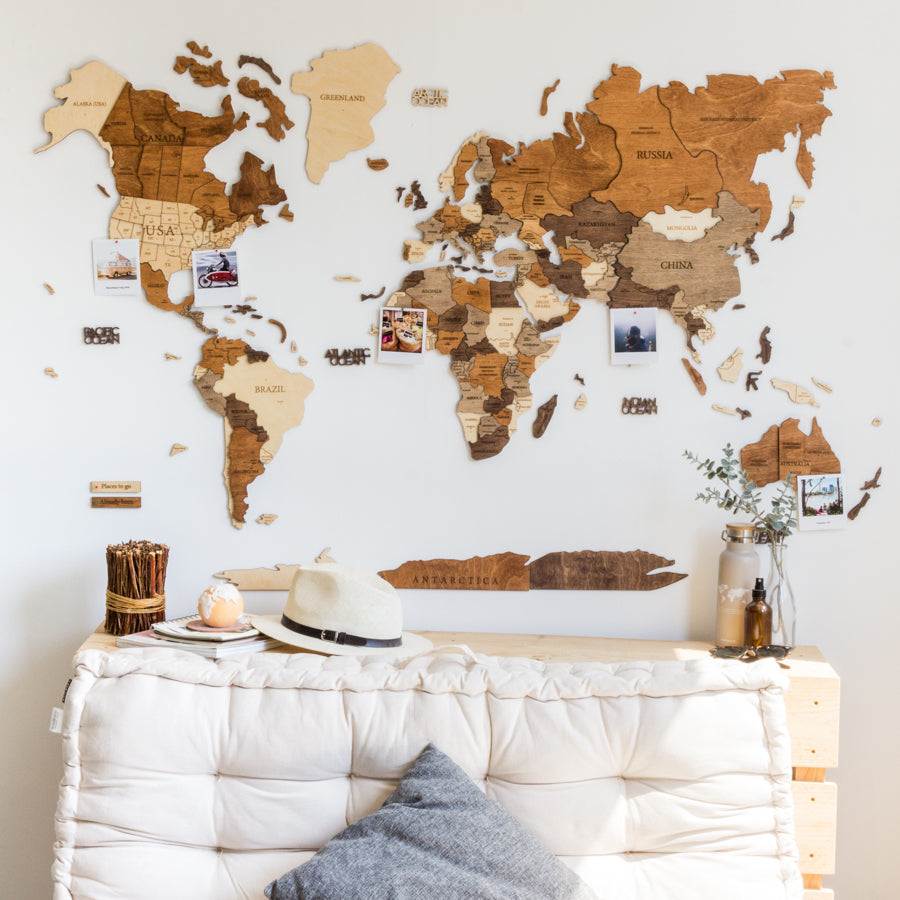 Mapas de corcho decorativos para tu pared – Misswood