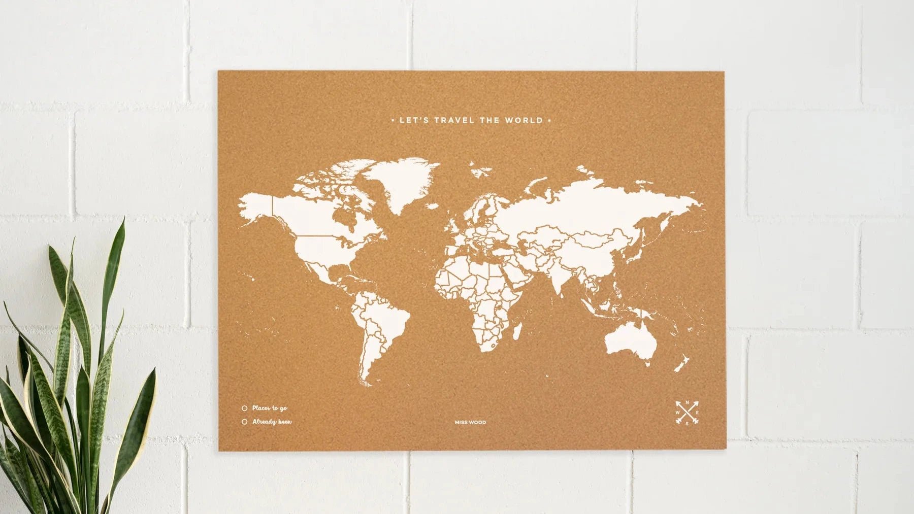 Pack mapamundi + Banderas decorativas - Misswood