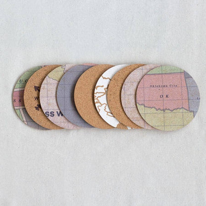 10 Posavasos de corcho Recuperados - Misswood