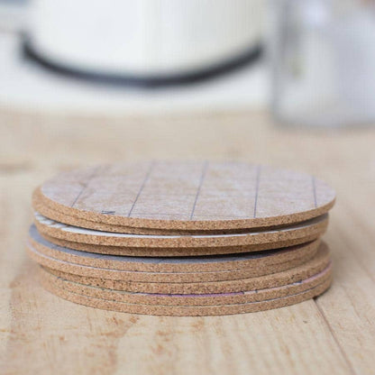 10 Posavasos de corcho Recuperados - Misswood