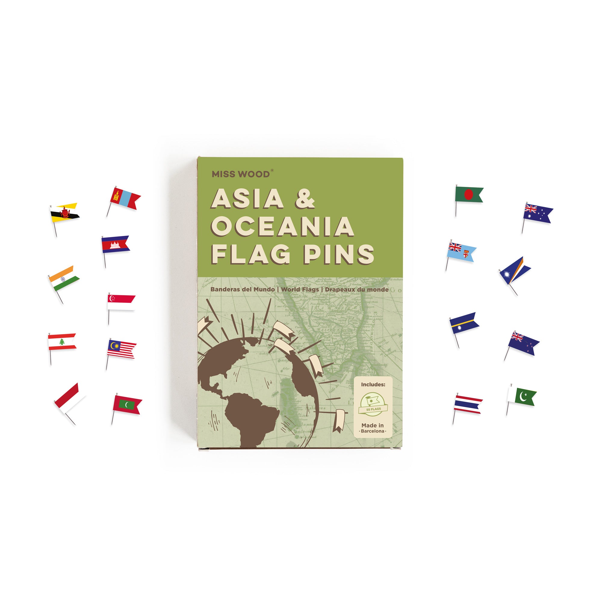 Banderitas del mundo-Asia & Oceania-Asia & Oceania--Misswood
