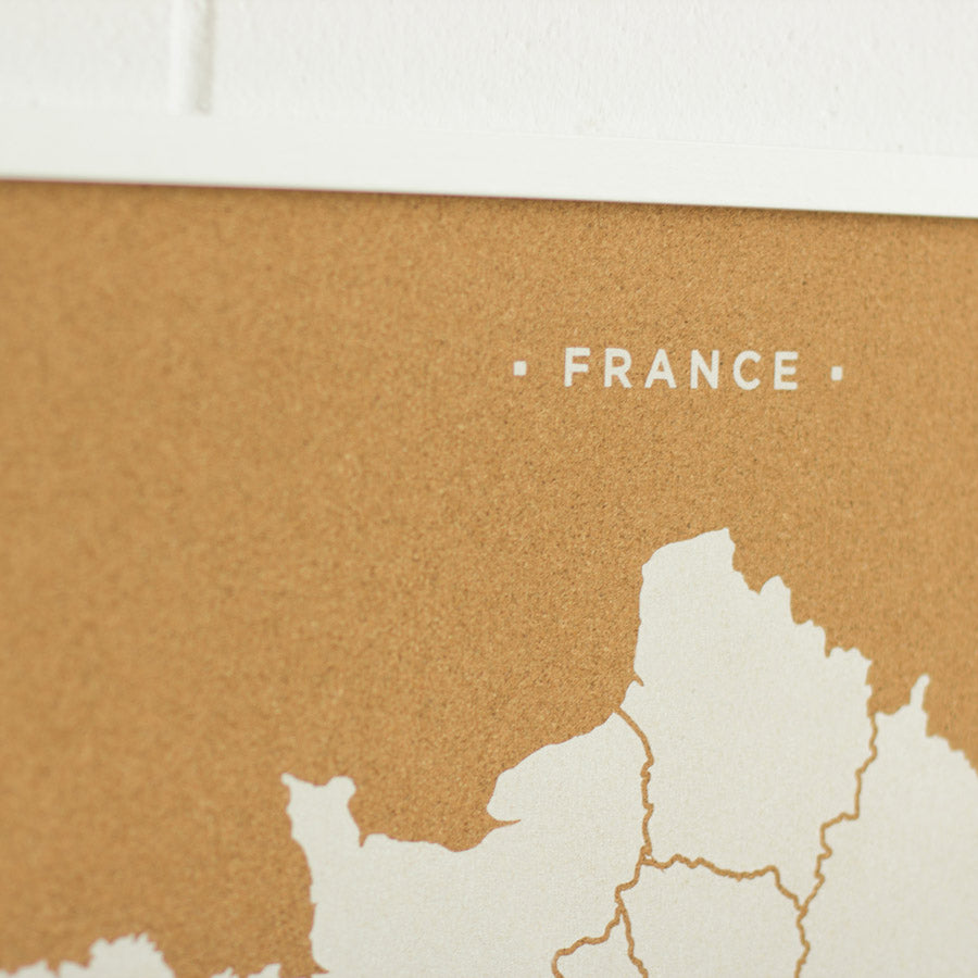 Mapa de corcho - Woody Map Natural Francia----Misswood