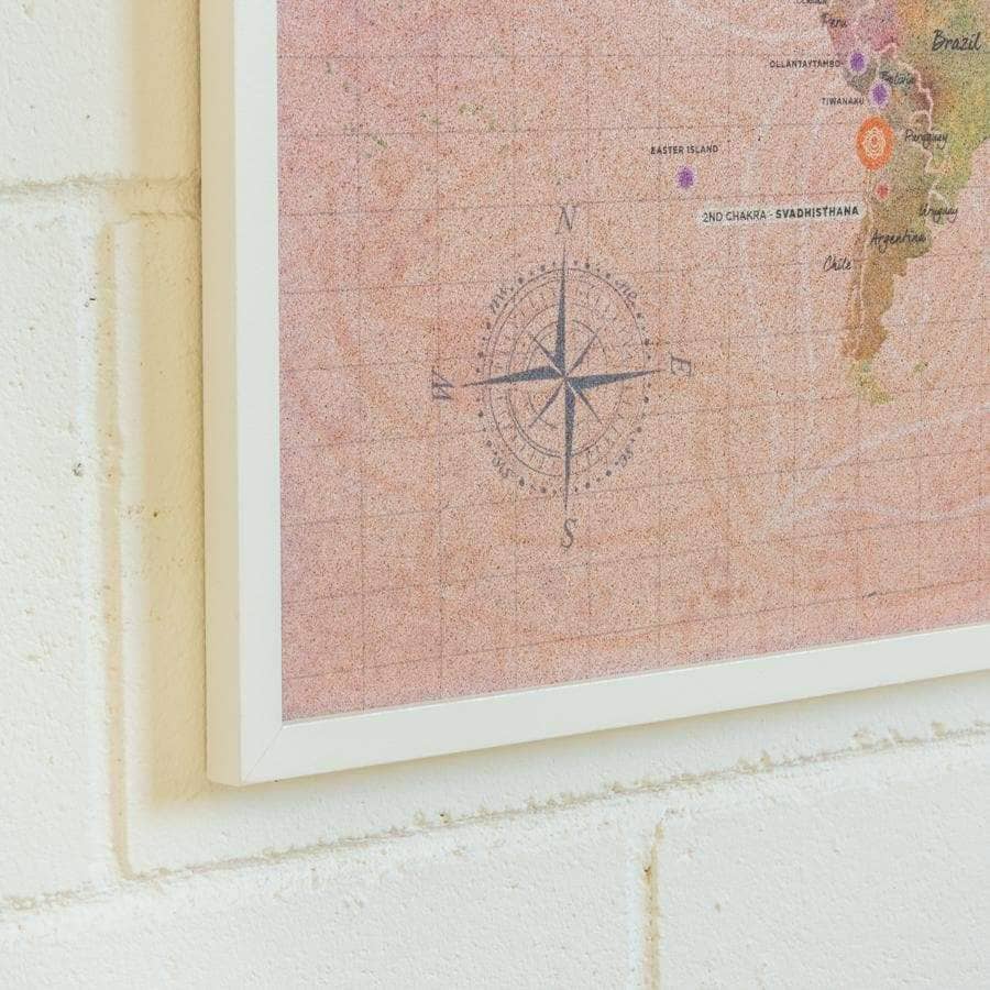 Mapa de corcho - Woody Map Namasté World - Misswood