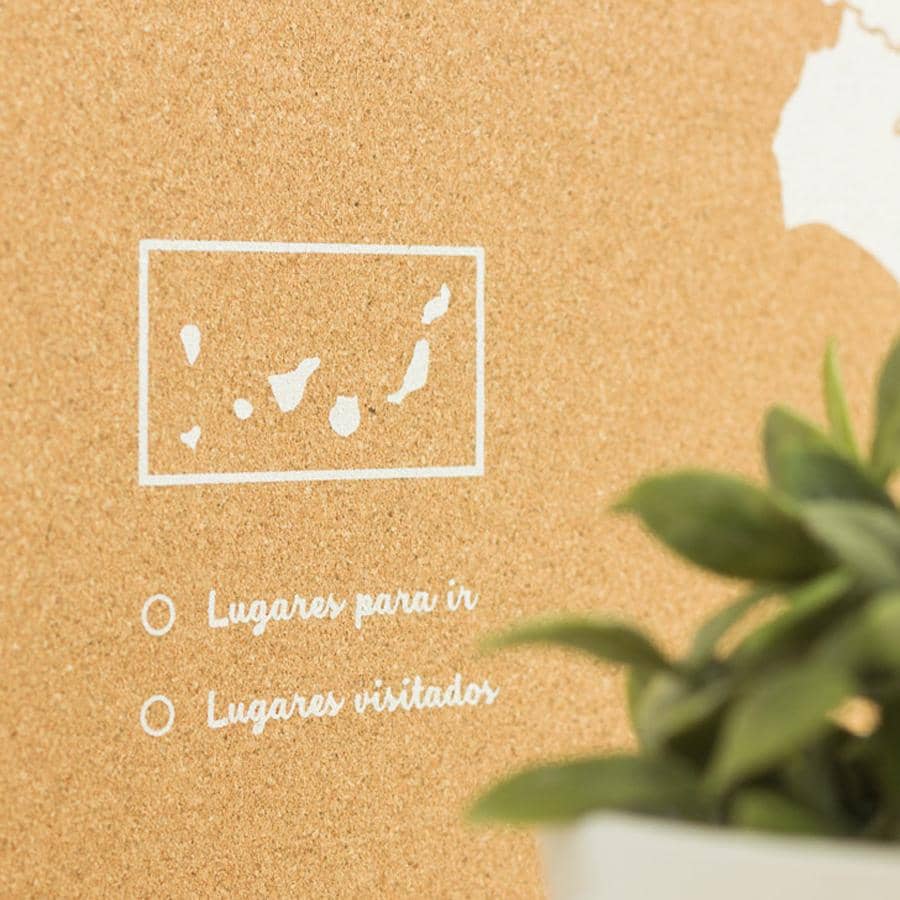 Mapa de corcho - Woody Map Natural España - Misswood