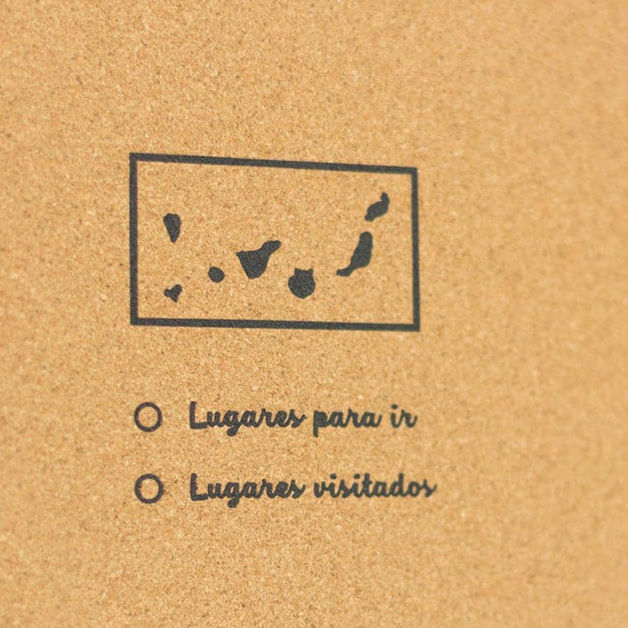 Mapa de corcho - Woody Map Natural España - Misswood