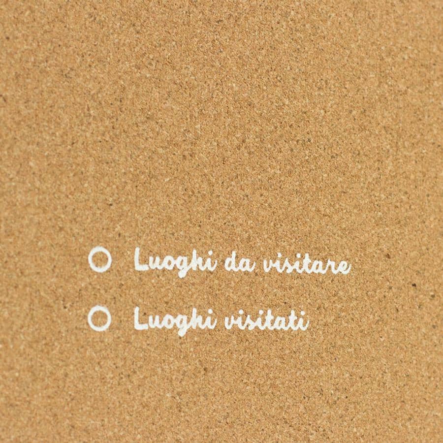 Mapa de corcho - Woody Map Natural Italia - Misswood