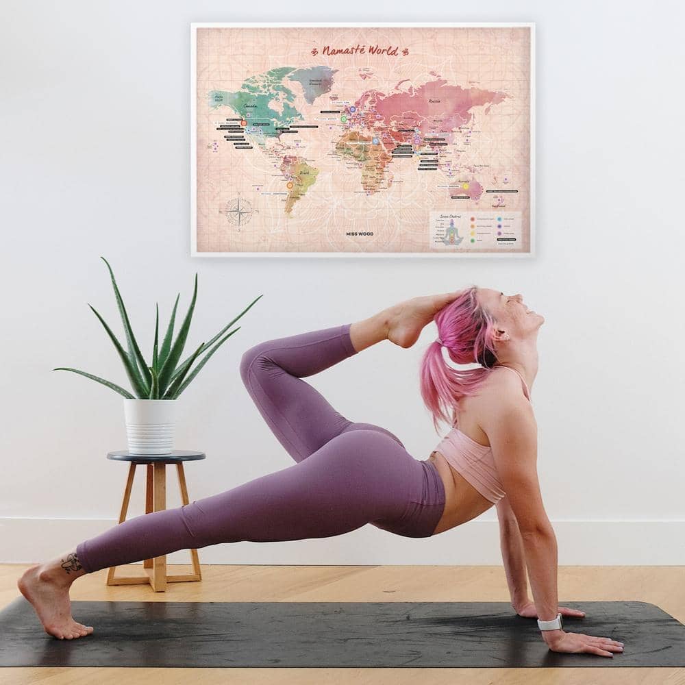 SIVANANDA YOGA - Estilos de Yoga - Woody Map Namasté World – Misswood