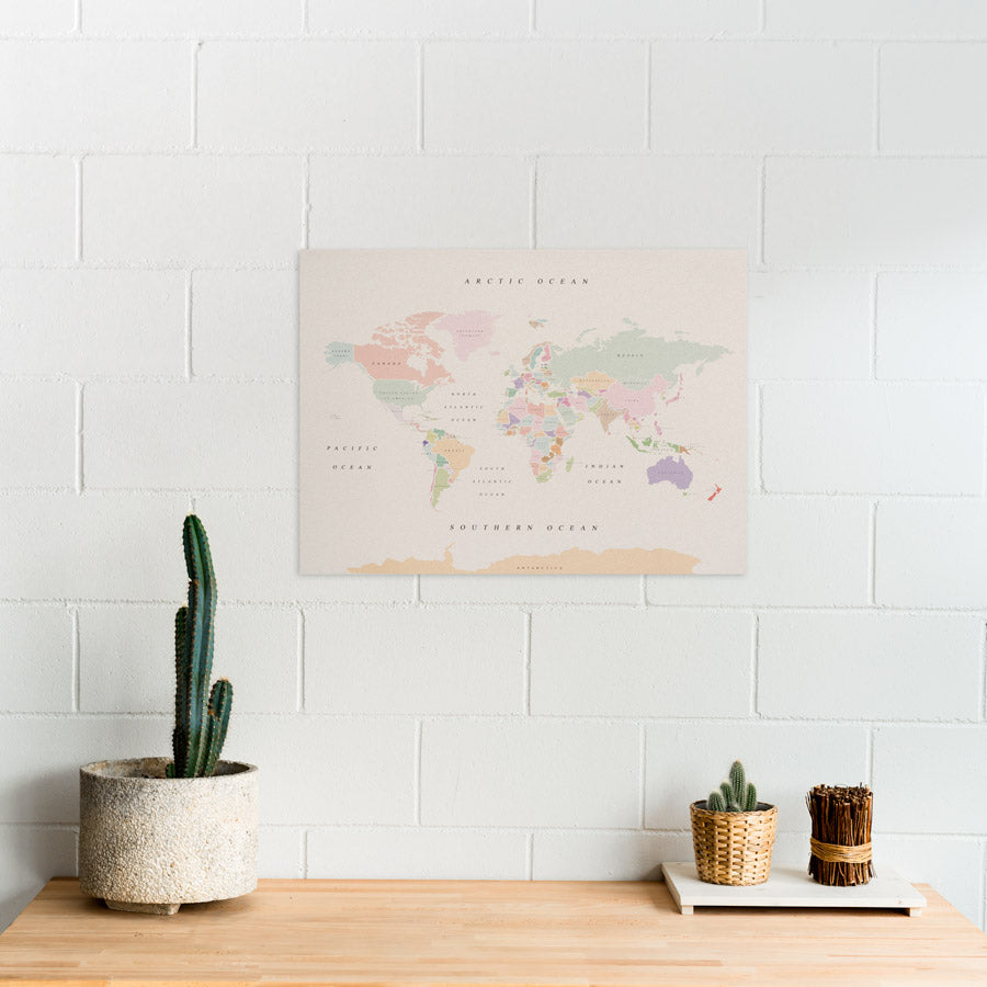 Mapas de corcho decorativos para tu pared – Etiquetado europa– Misswood