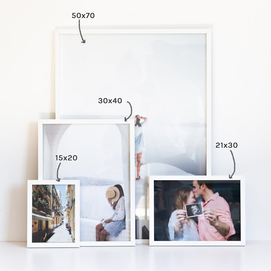 Wooden frame 19,7 x 27,6 (50x70cm) with your personalised photo – Misswood